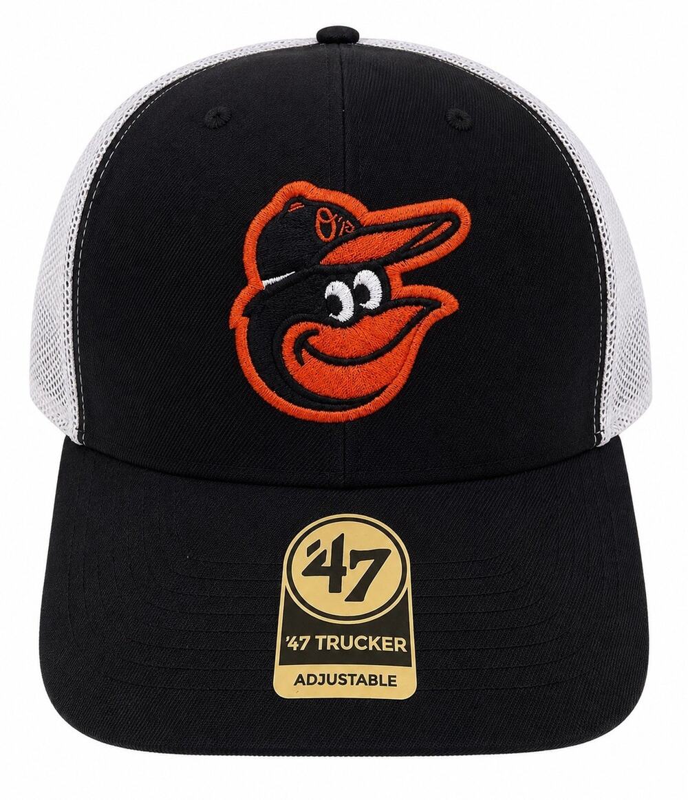 Baltimore Orioles MLB '47 Brand Gray Adjustable Baseball Cap. NEW